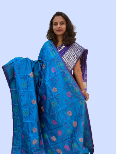 Handwoven Kashmir 50-50 Saree