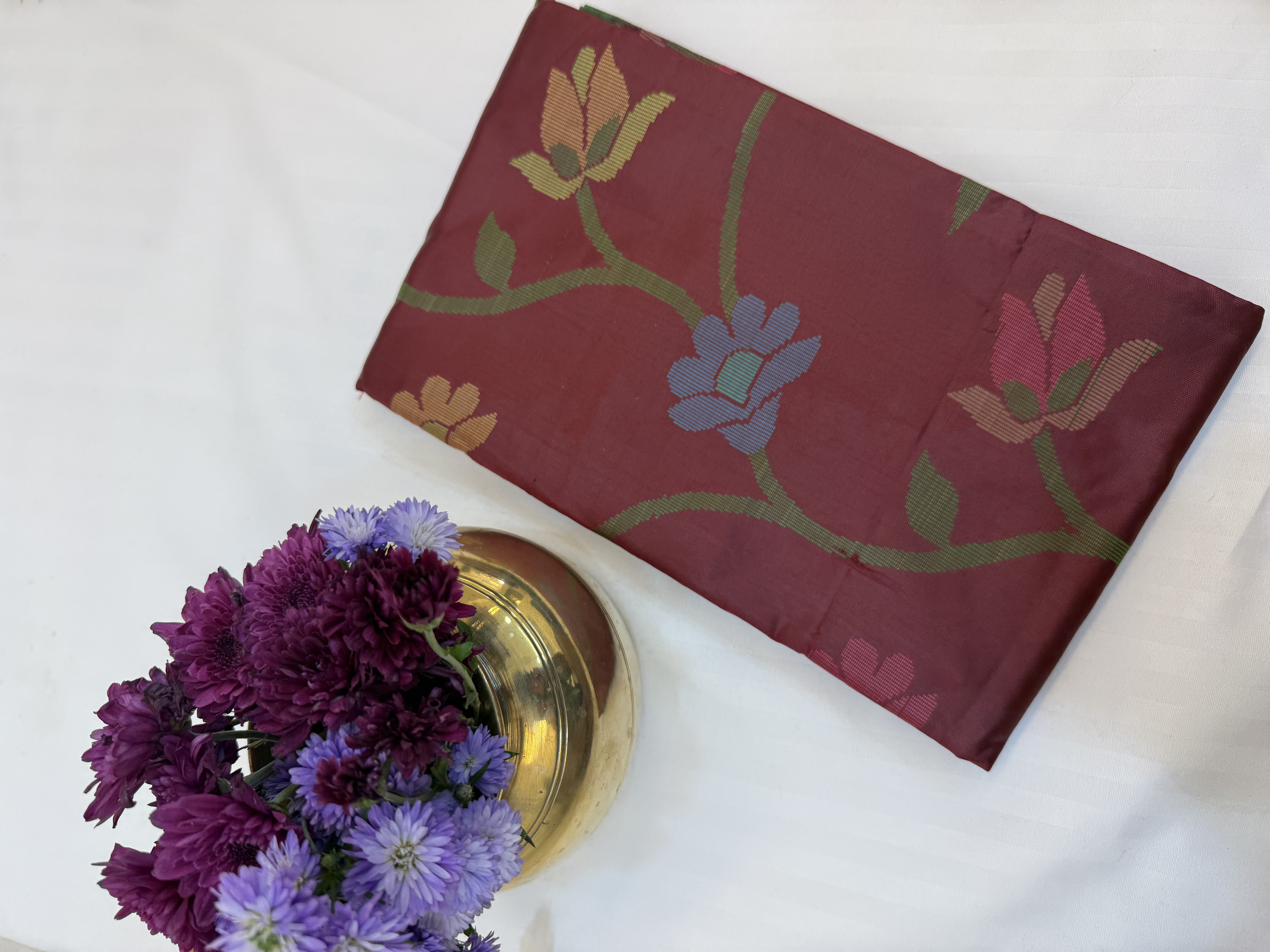 Handwoven Kashmir 50-50 Saree