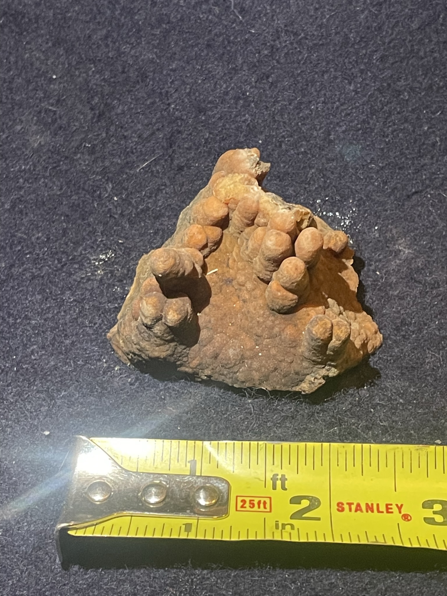 19B - Orange Calcite Stalactite