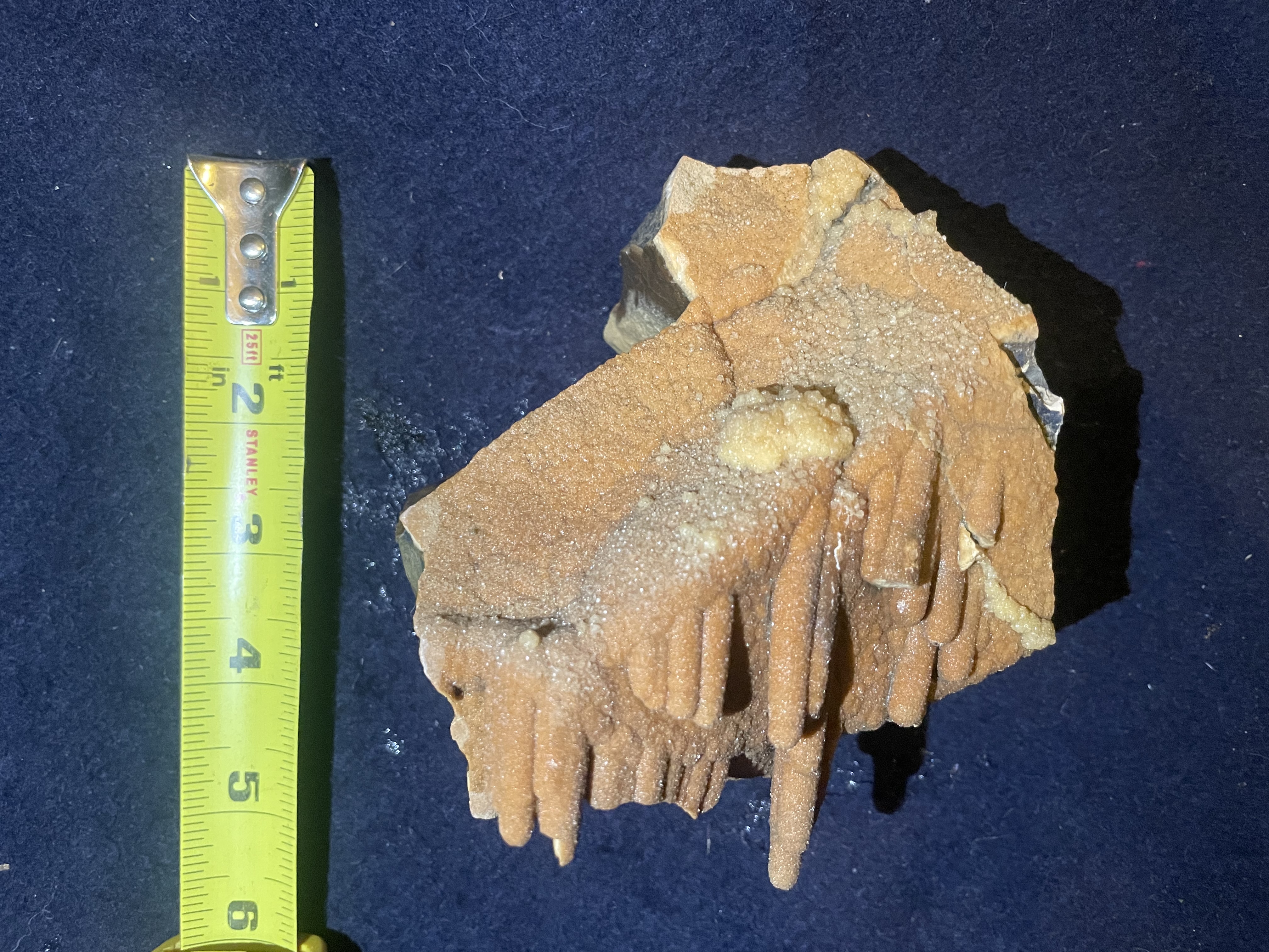 27B - Orange Calcite Stalactite