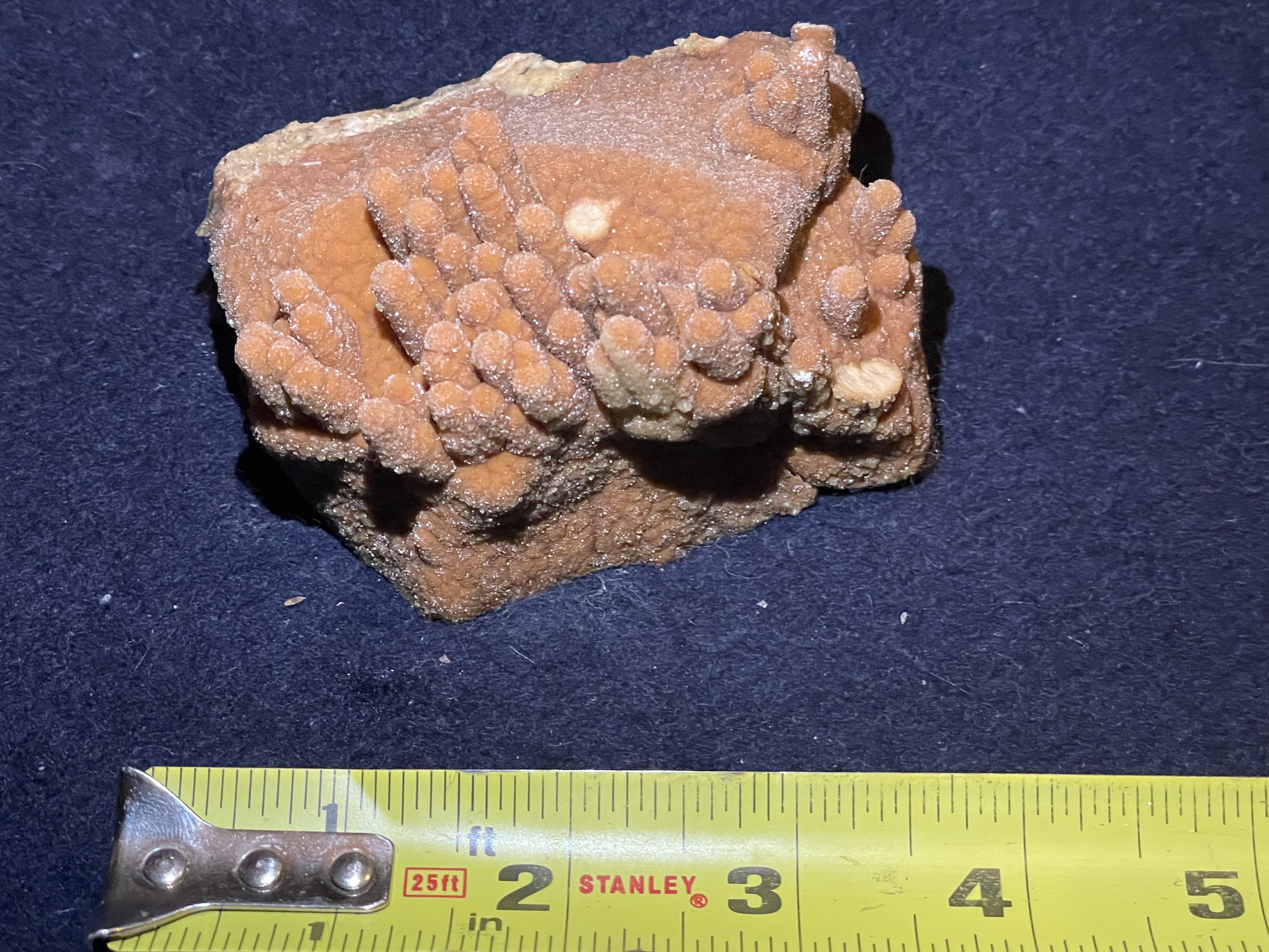 21B - Orange Calcite Stalactite