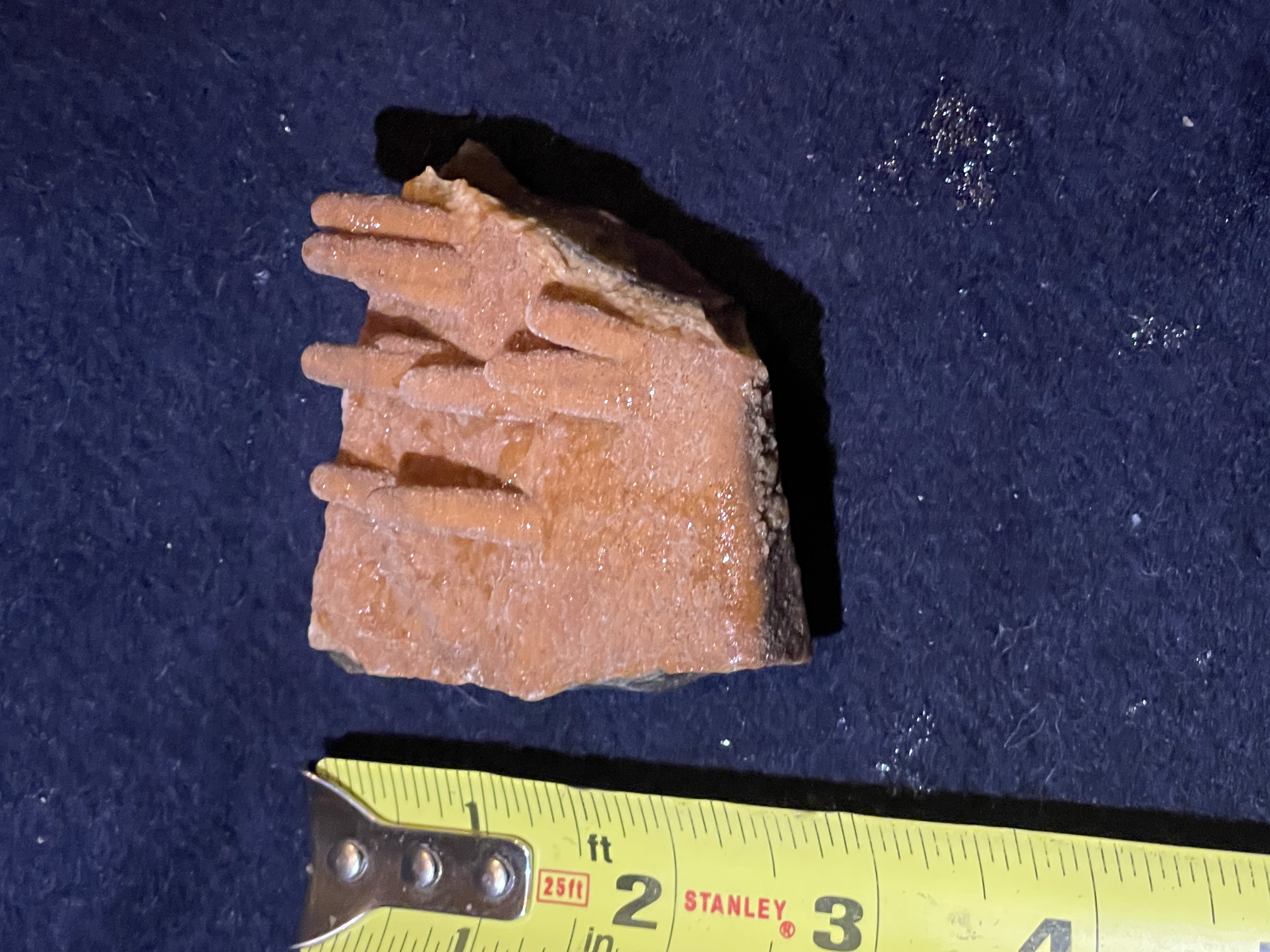 3B - Orange Calcite Stalactite