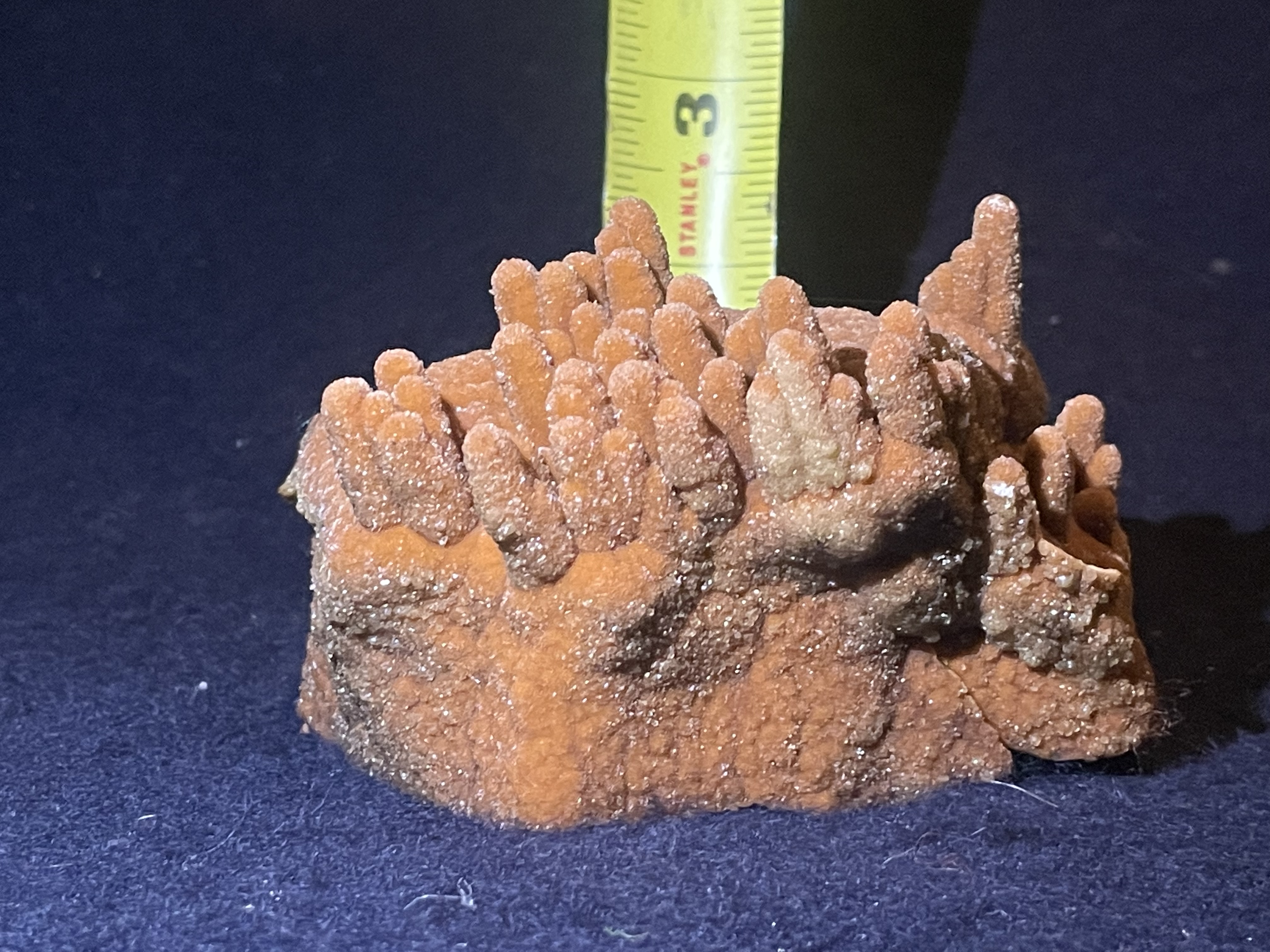 21B - Orange Calcite Stalactite