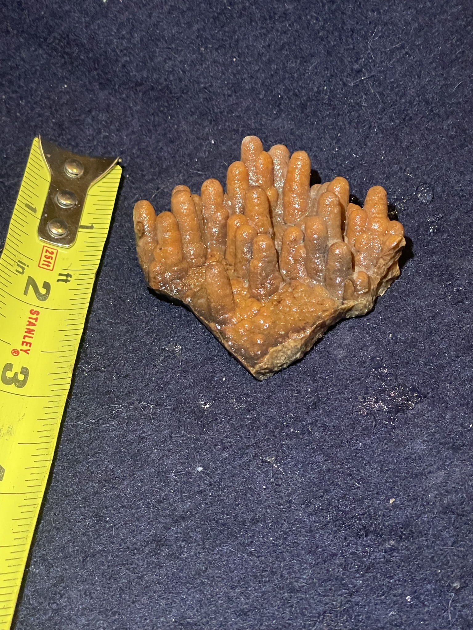 5B - Orange Calcite Stalactite