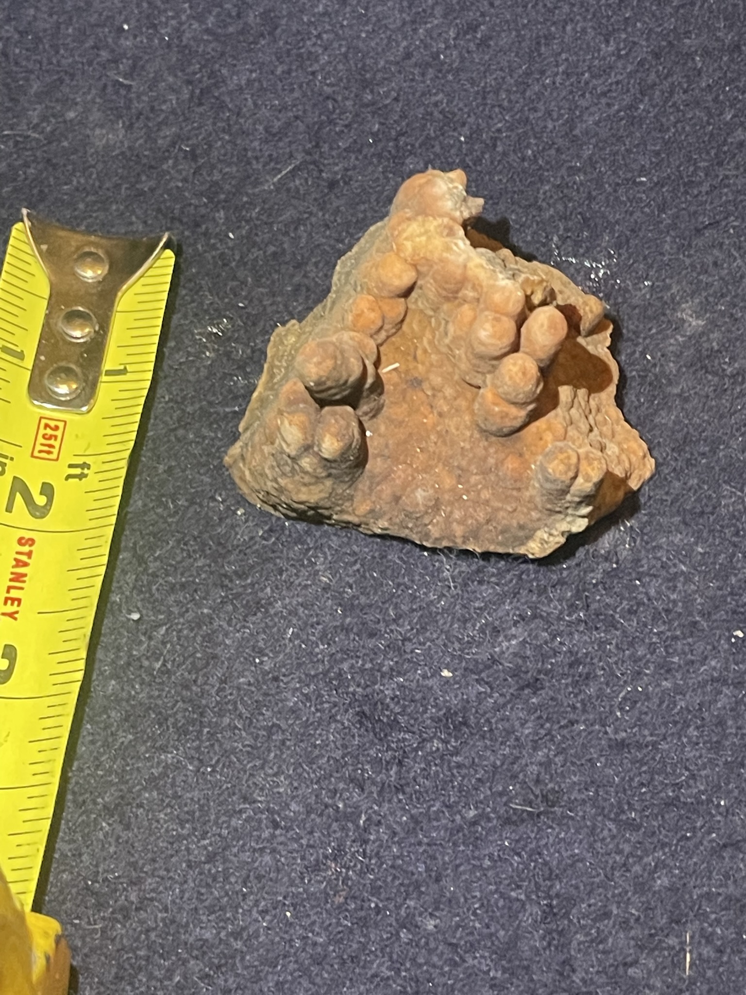 19B - Orange Calcite Stalactite