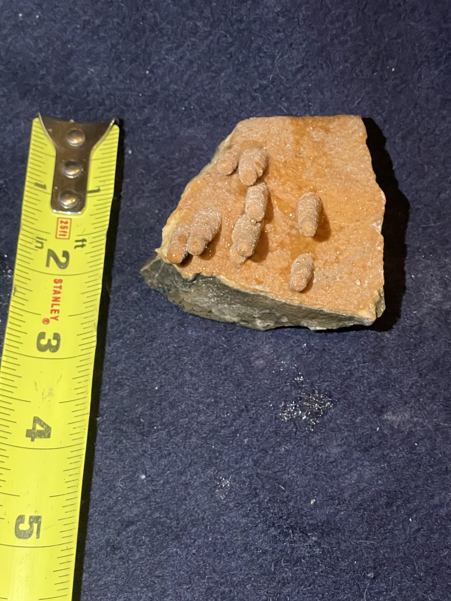 3B - Orange Calcite Stalactite