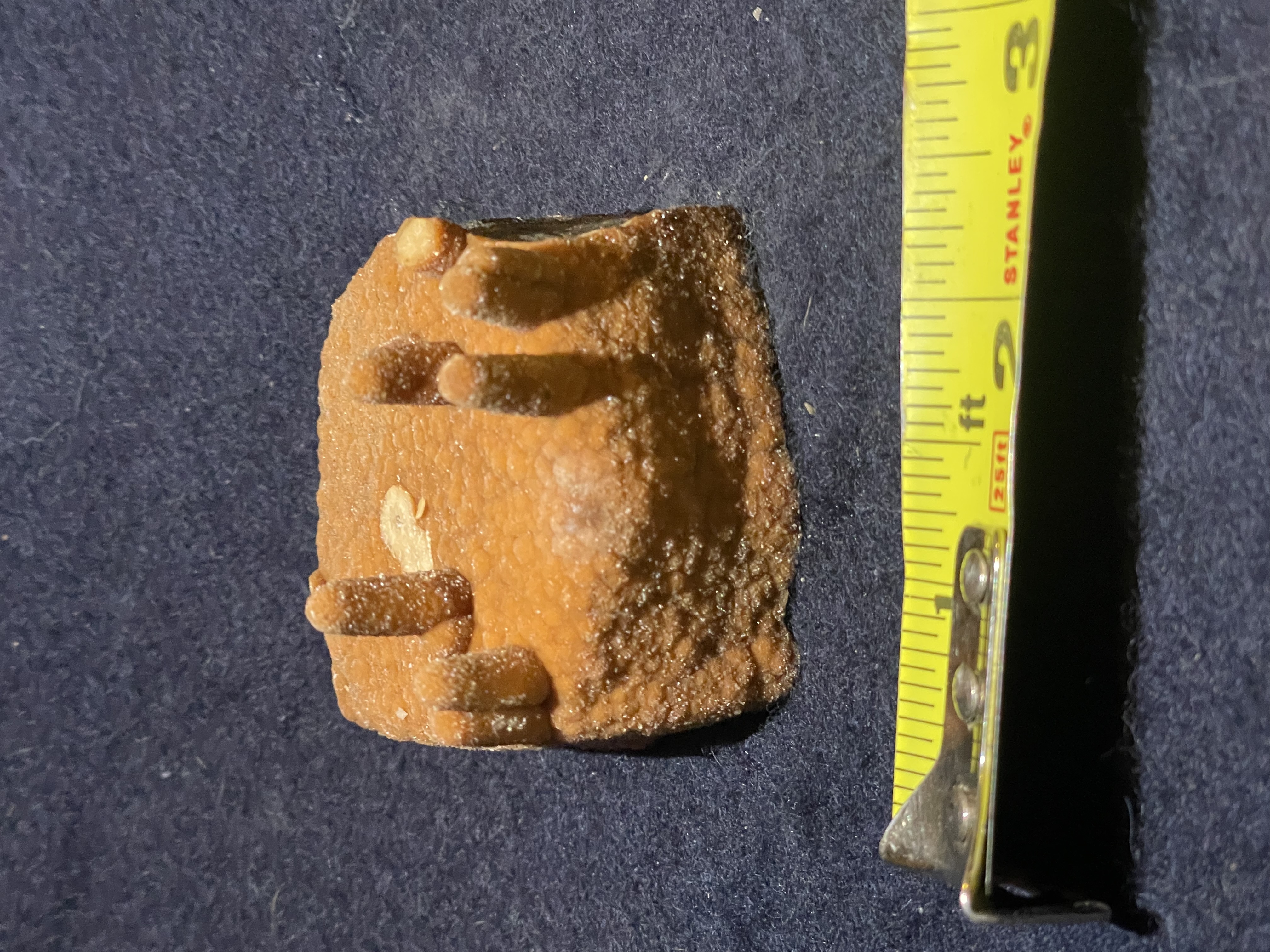 23B - Orange Calcite Stalactite