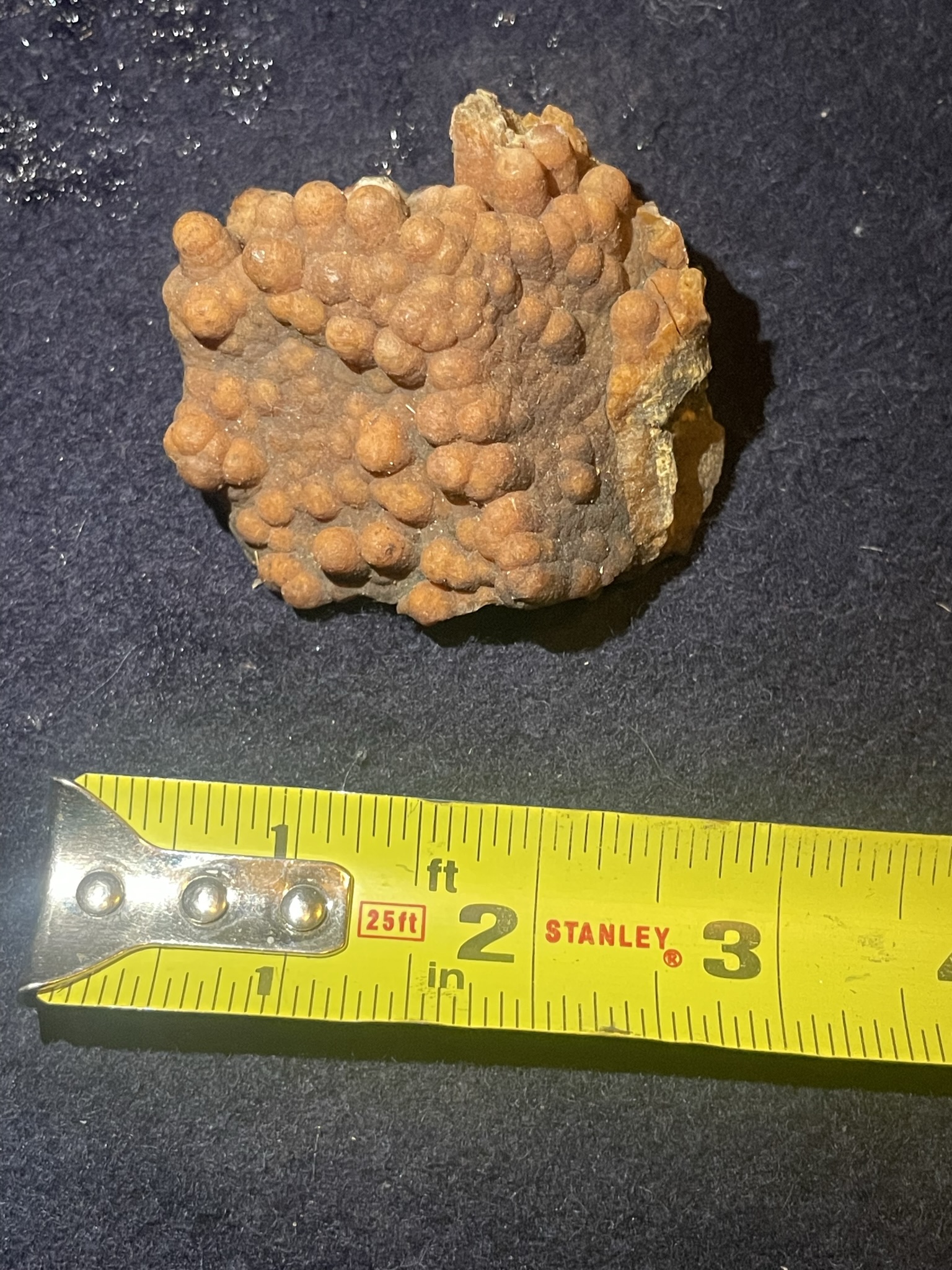 7B - Orange Calcite Stalactite