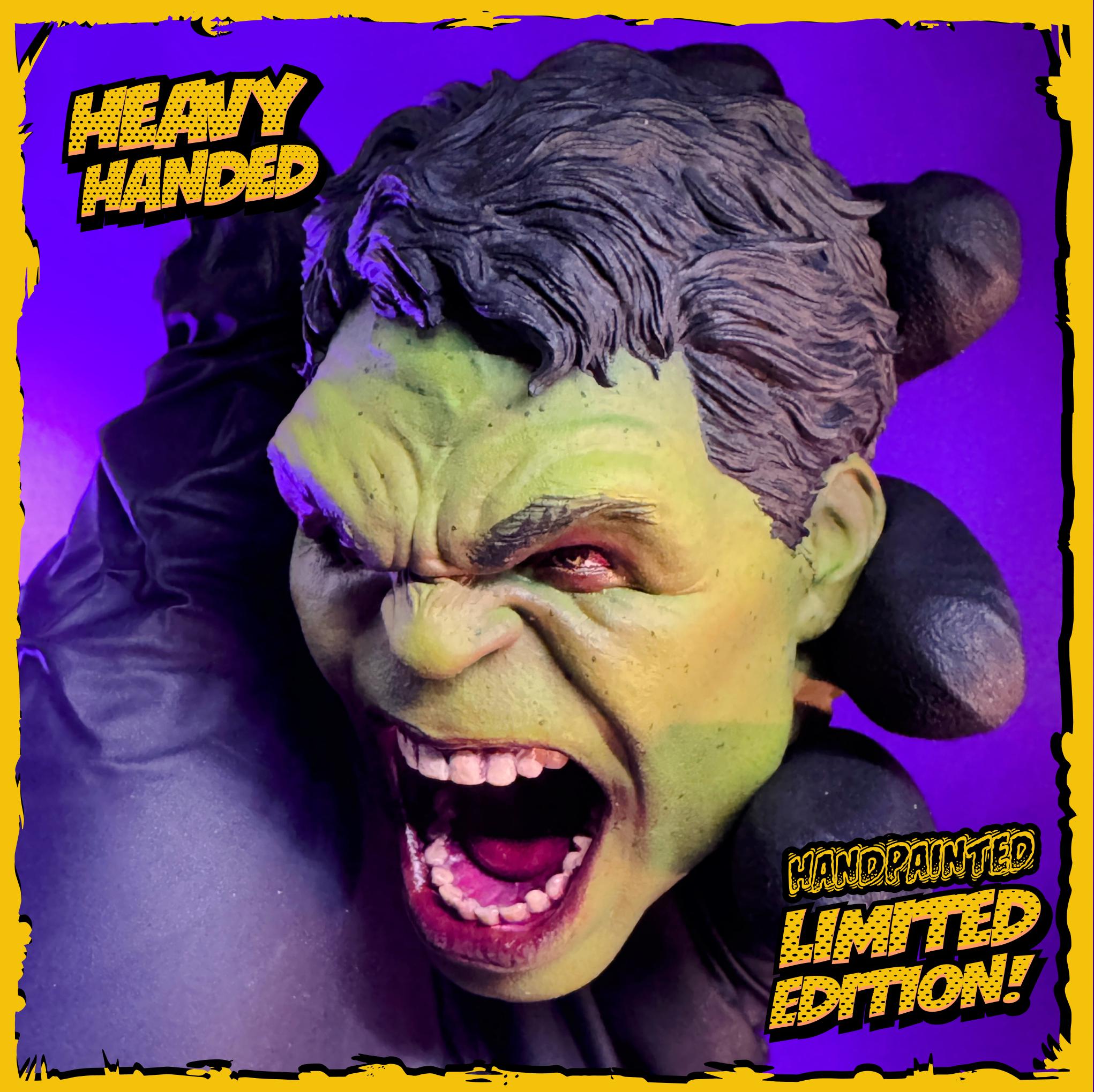 Hand-Painted Gamma Goliath Comic Fan Art Head Magnet