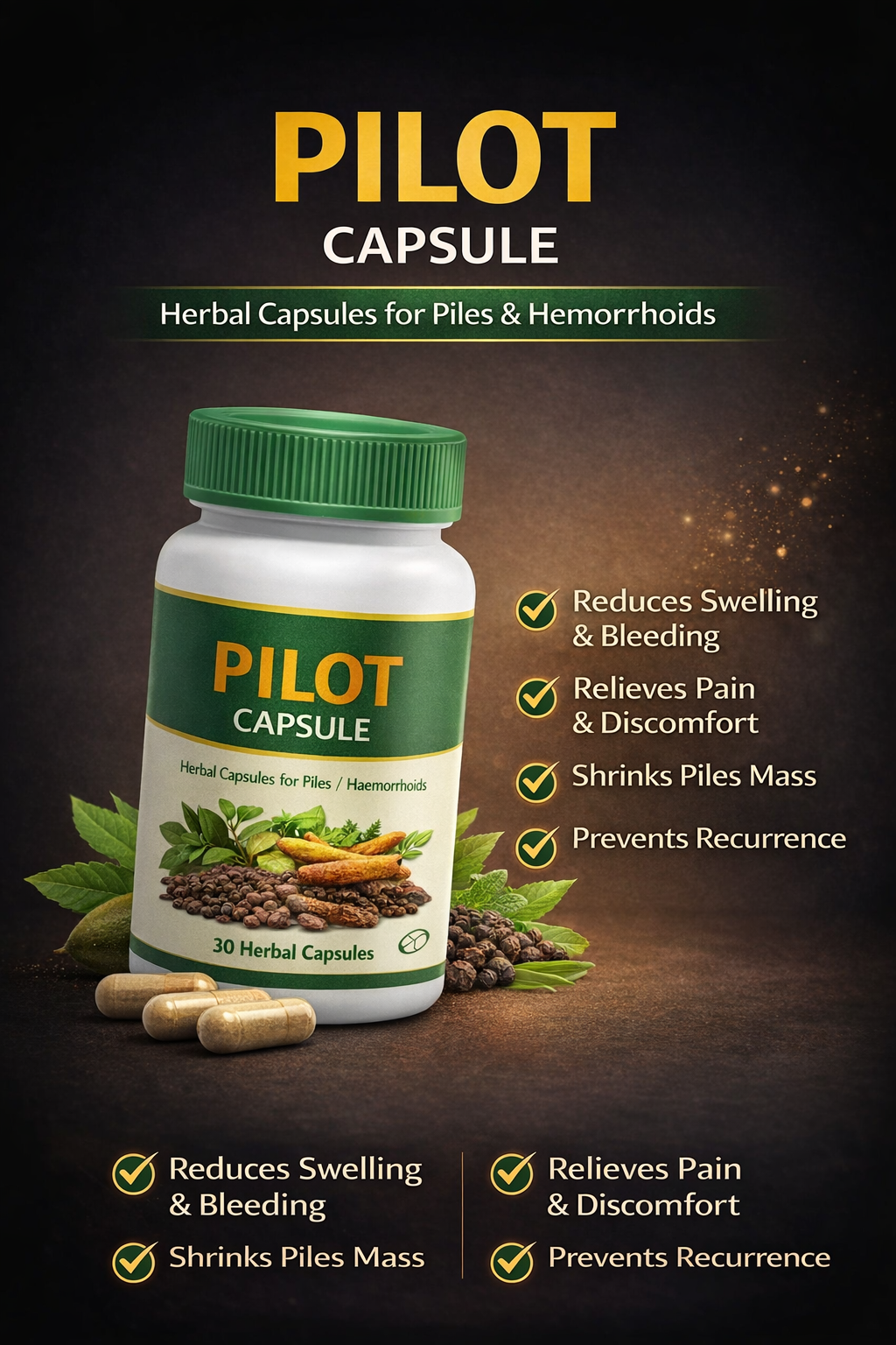 Pilot For PILES Care wellness kit 30Dys