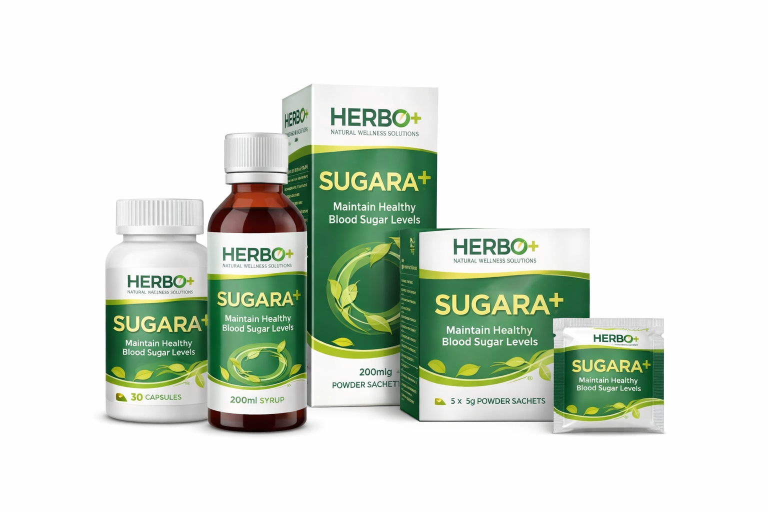 SUGARA+ Herbal Blood Sugar Management 30 Dys Pack