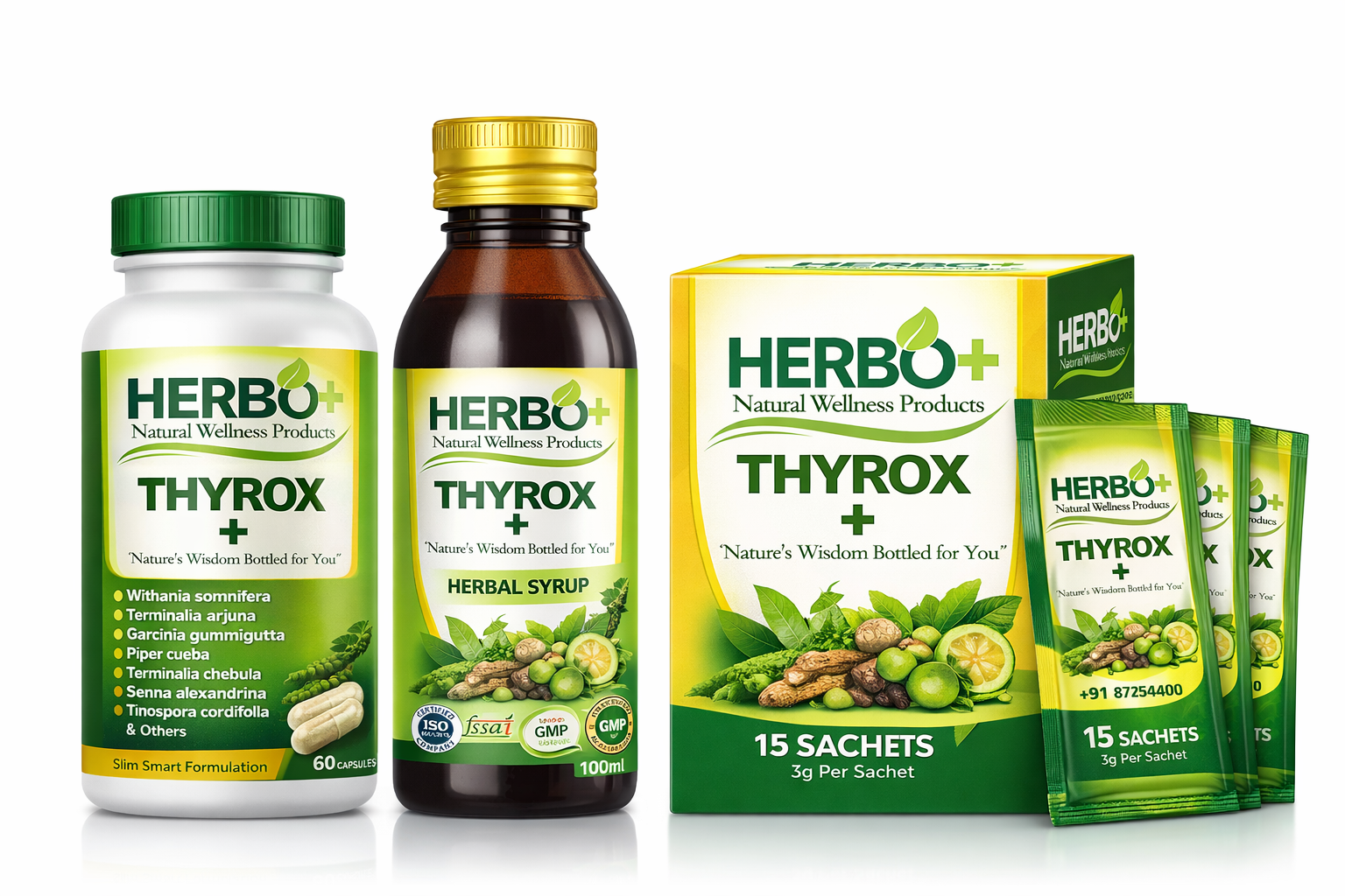 Herbo+ Thyro Care Wellness 30 Dys Pack