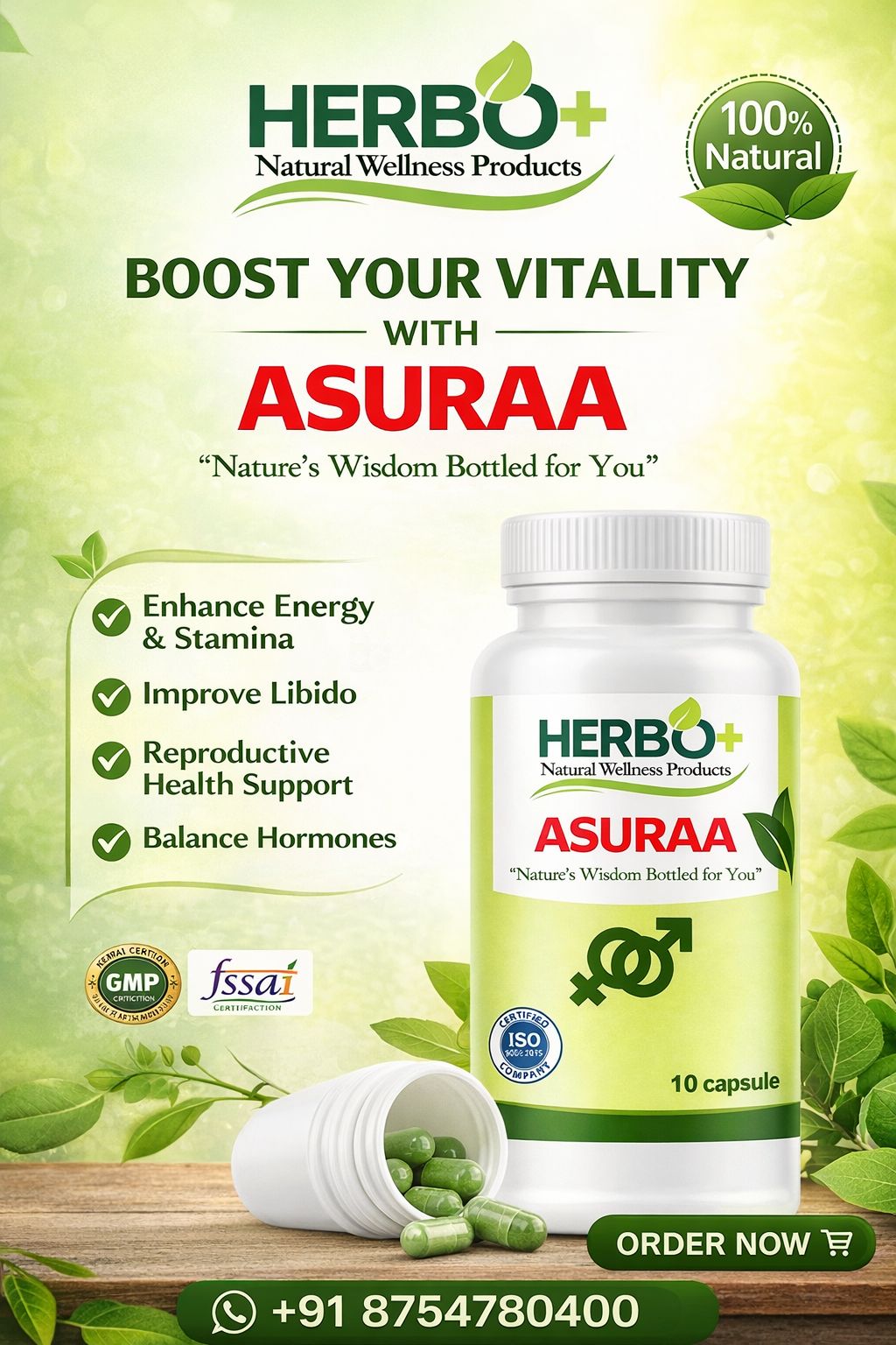 Asuraa Herbal Capsules Sample Pack 5cap