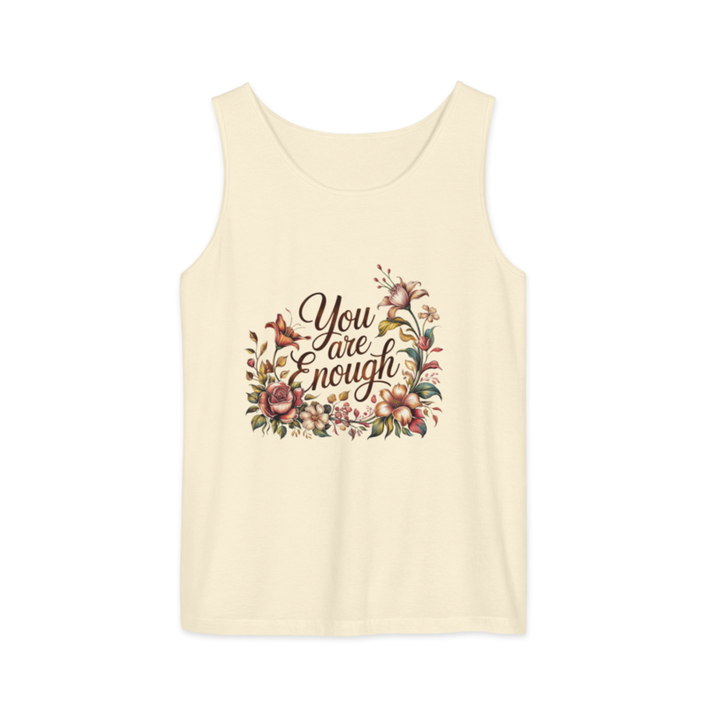 Unisex garment-dyed tank top