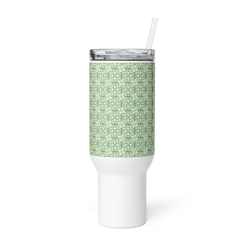 Travel mug with a handle