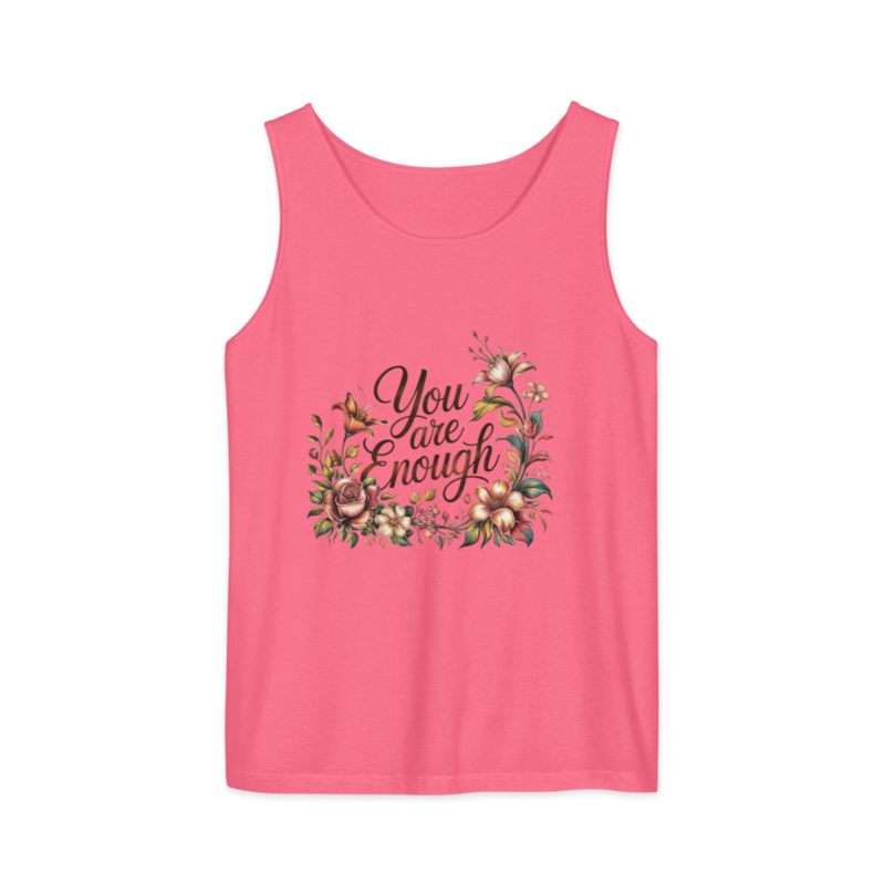 Unisex garment-dyed tank top