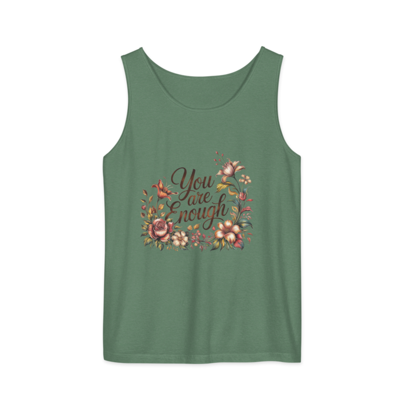 Unisex garment-dyed tank top