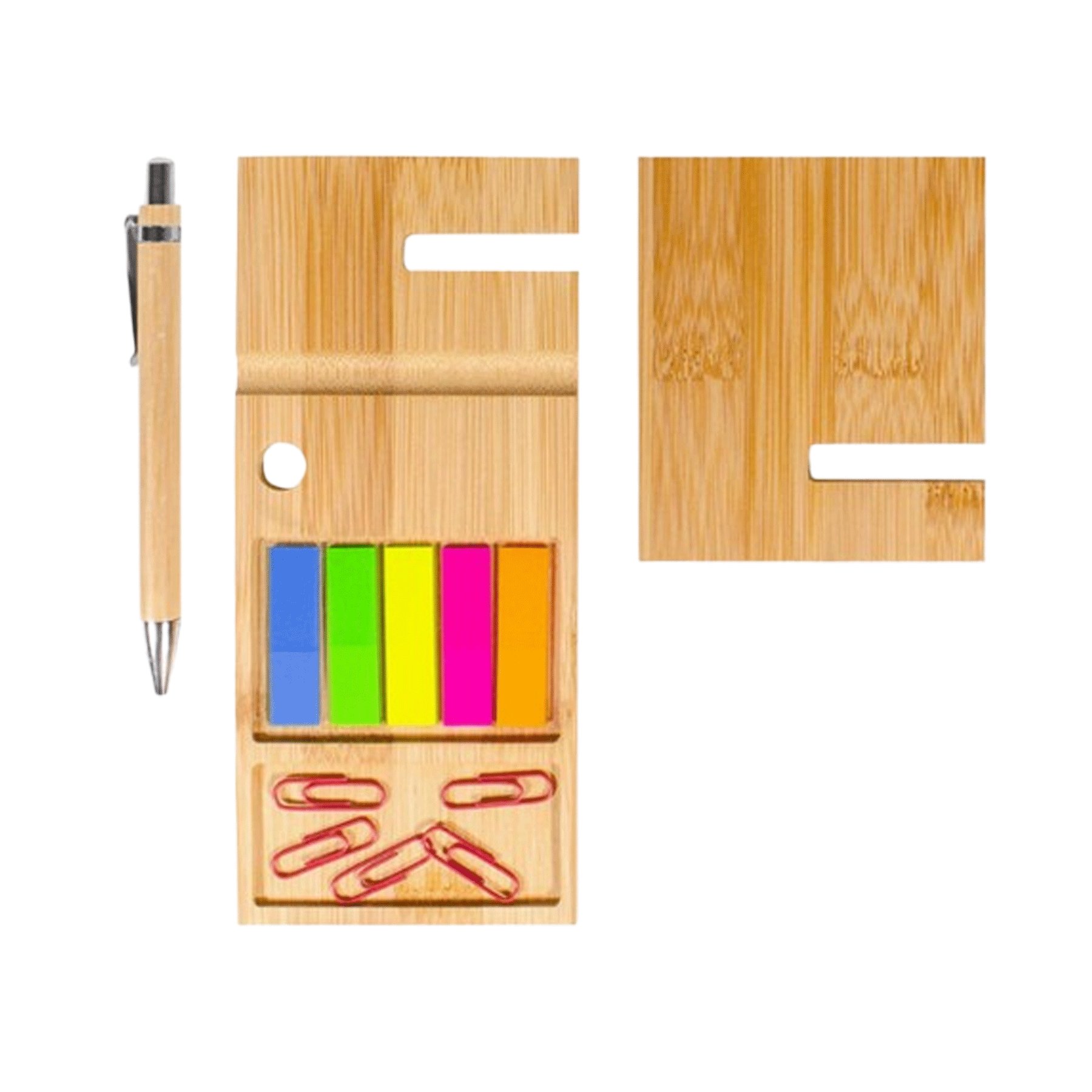 Bamboo Desk Organizer Set