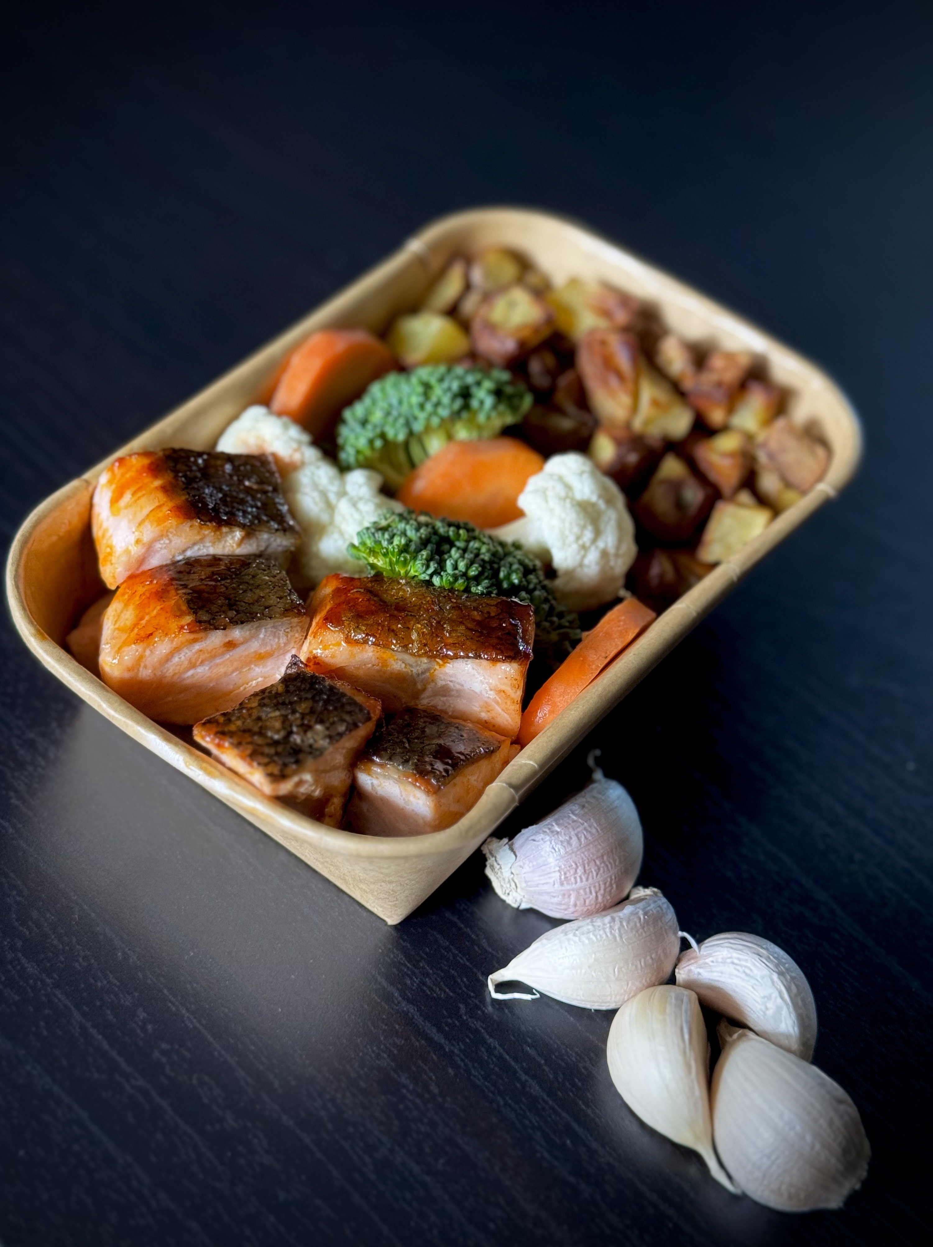 Salmon Meal Prep with Rice- Teriyaki (4 boxes)