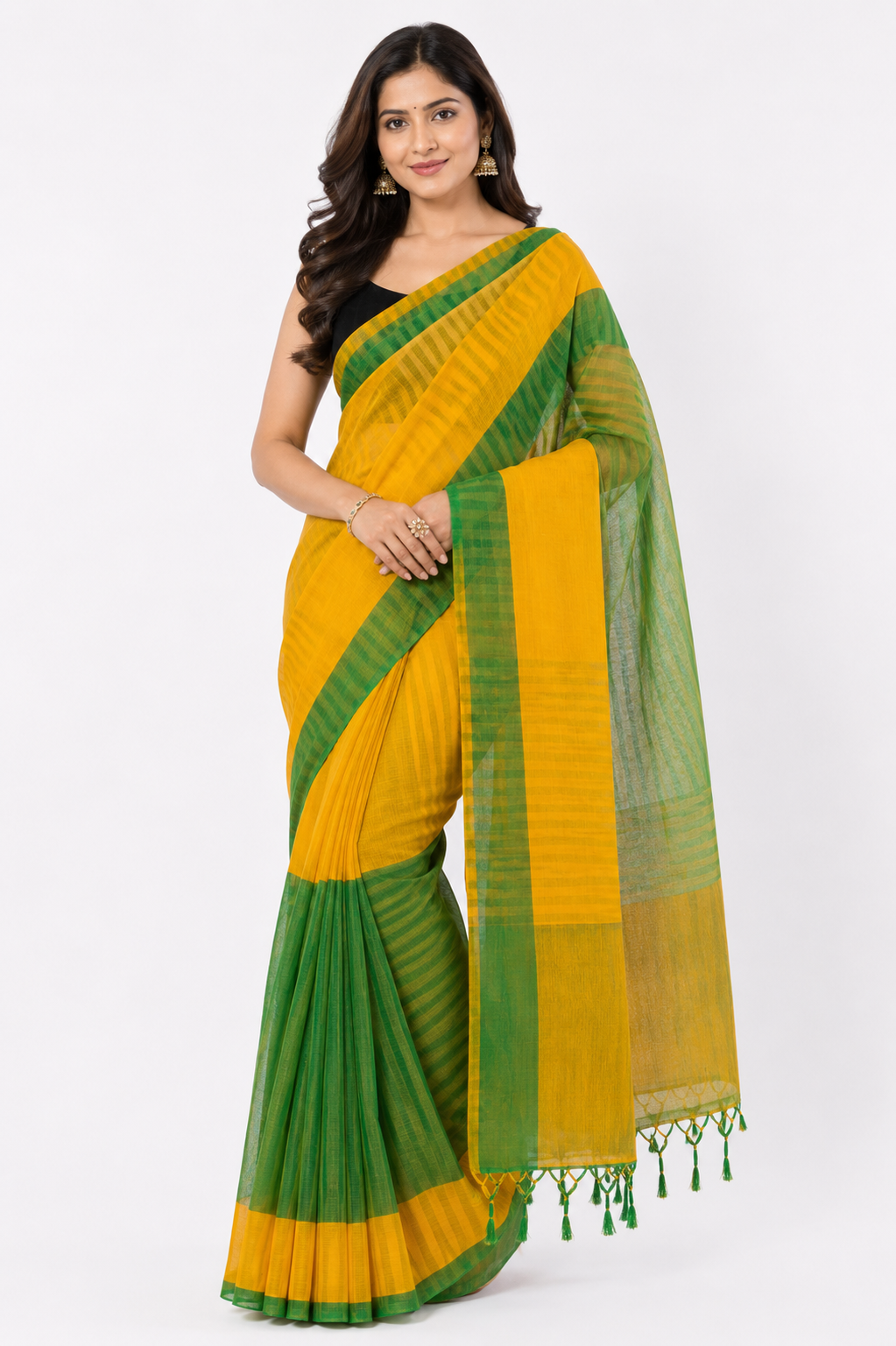 Jhorna Khadi Handloon Saree