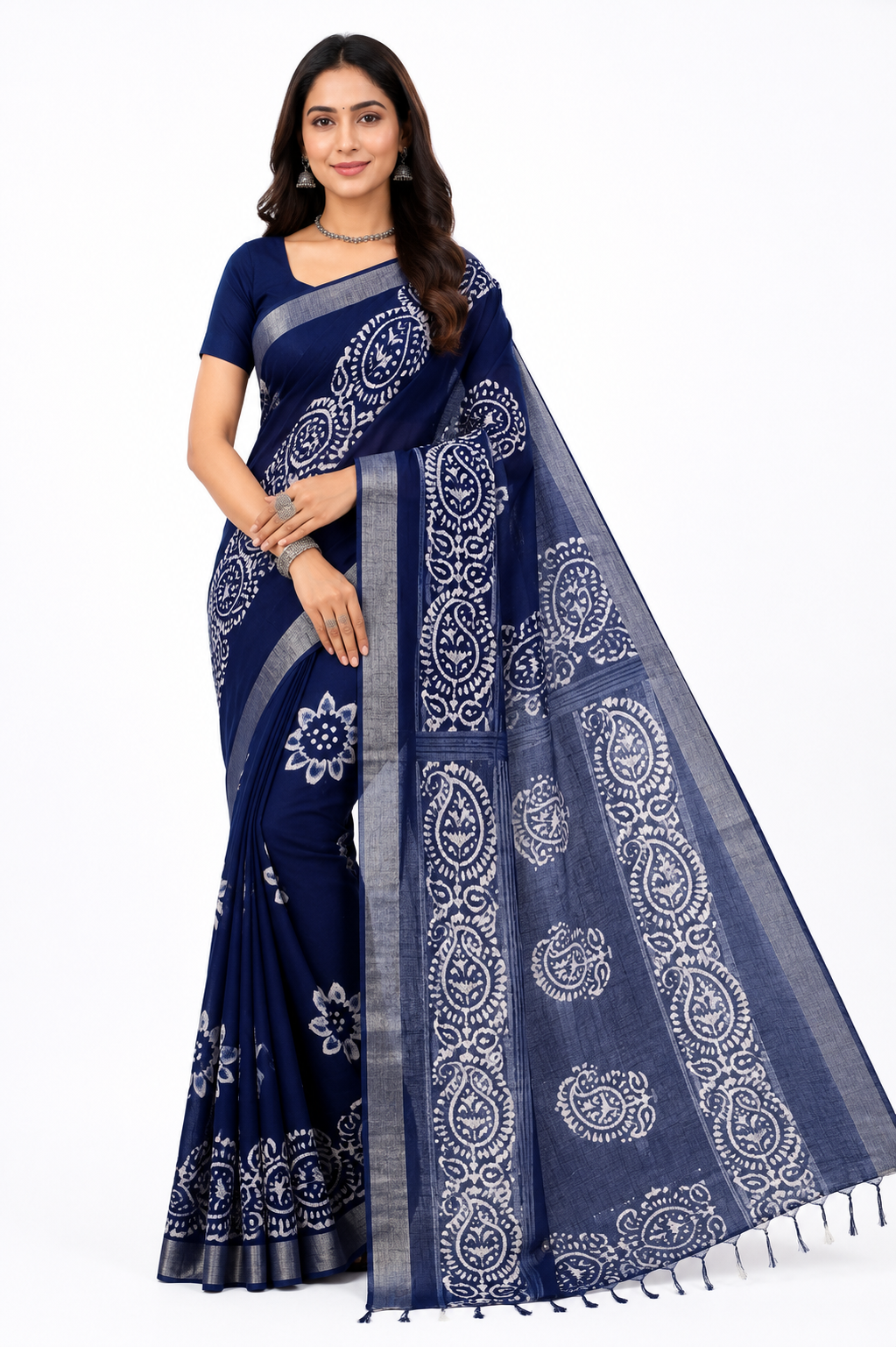 Batick Printed Cotton Saree