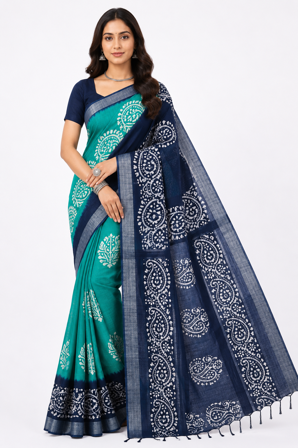 Batick Printed Cotton Saree