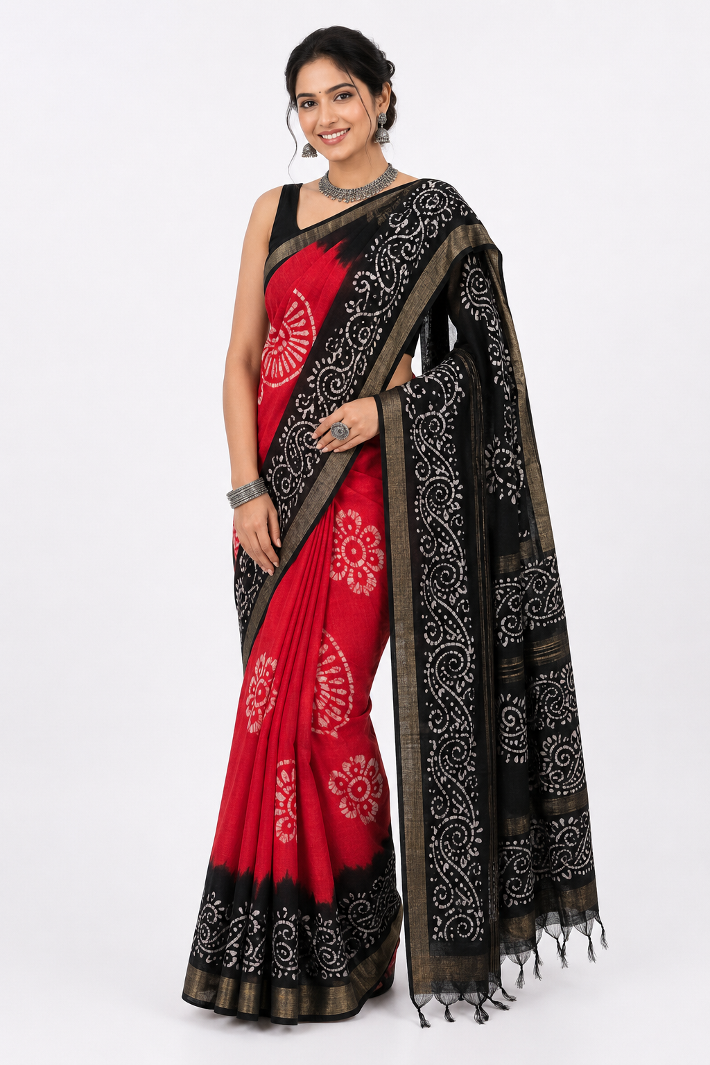 Batick Printed Cotton Saree