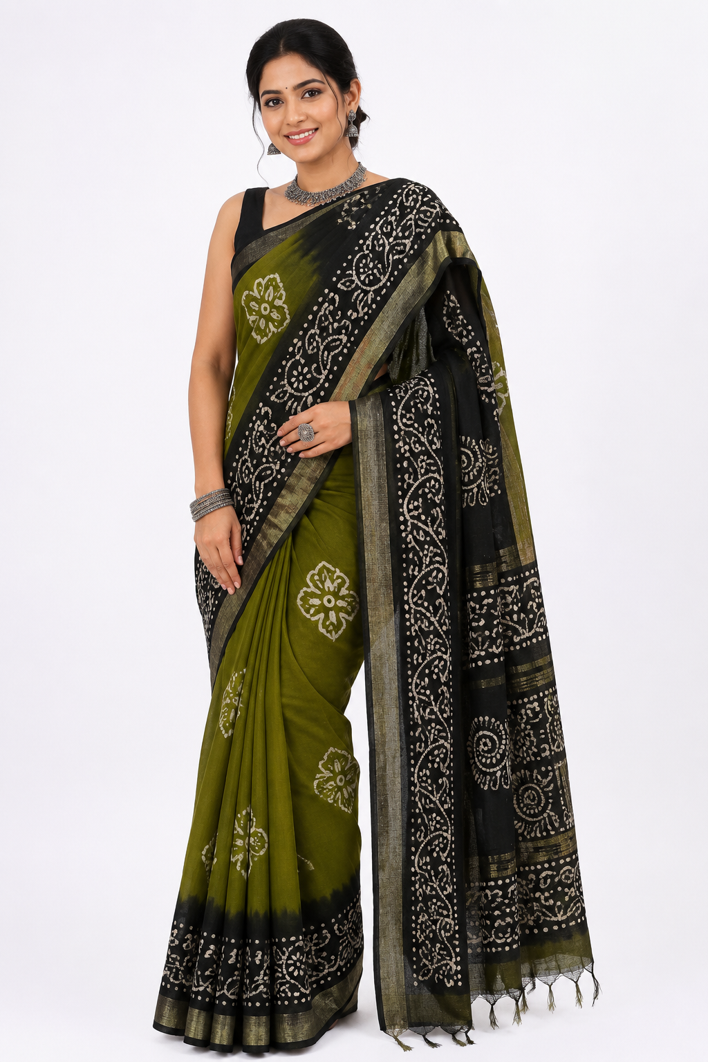 Batick Printed Cotton Saree