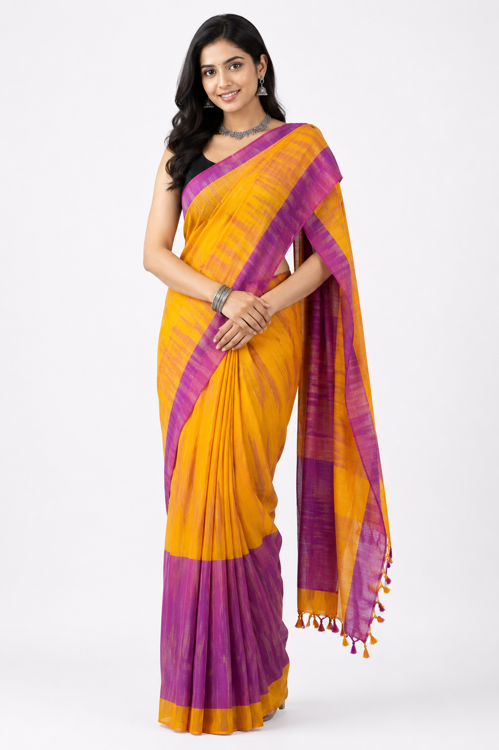 Jhorna Khadi Handloon Saree
