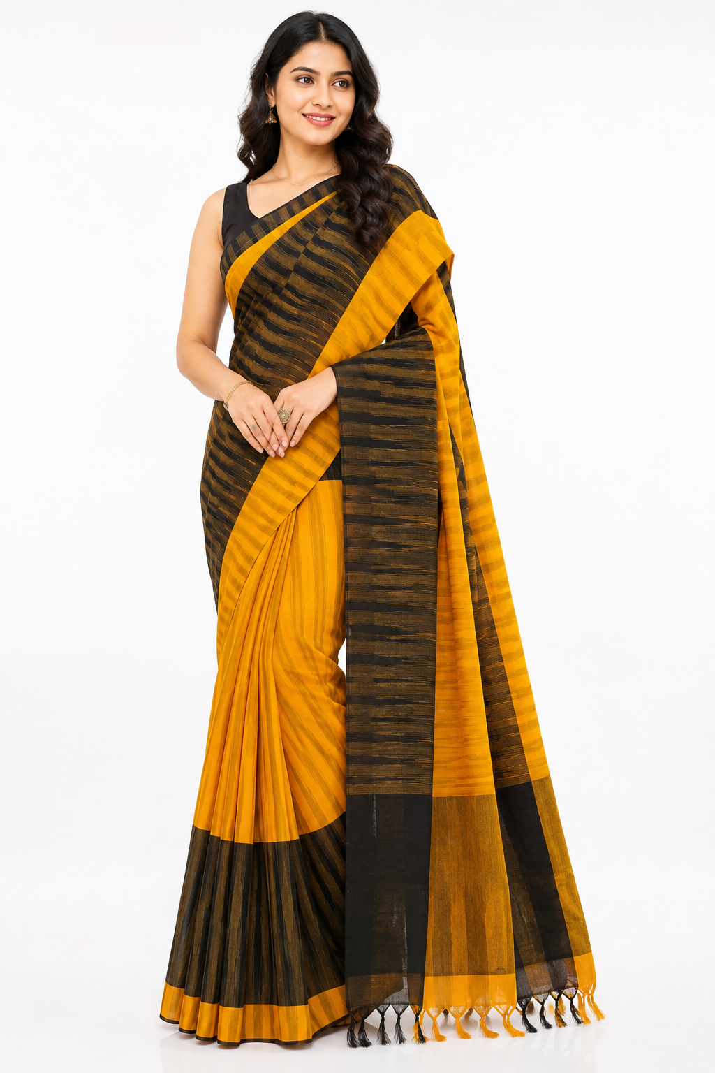 Jhorna Khadi Handloon Saree