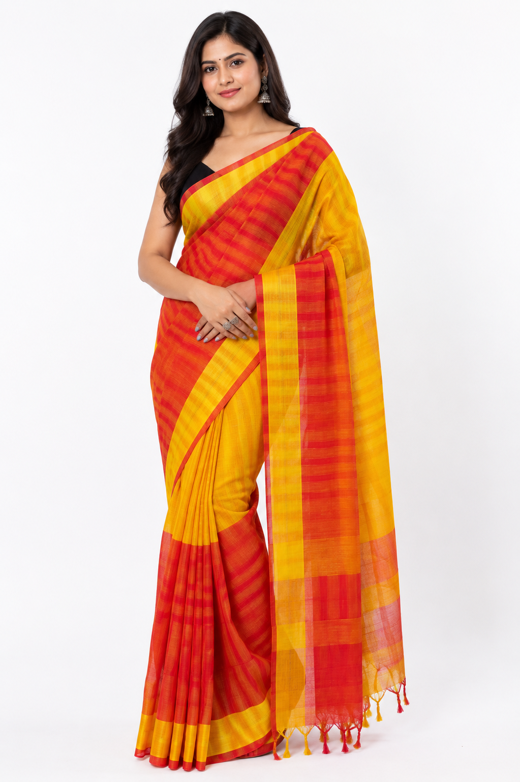 Jhorna Khadi Handloon Saree