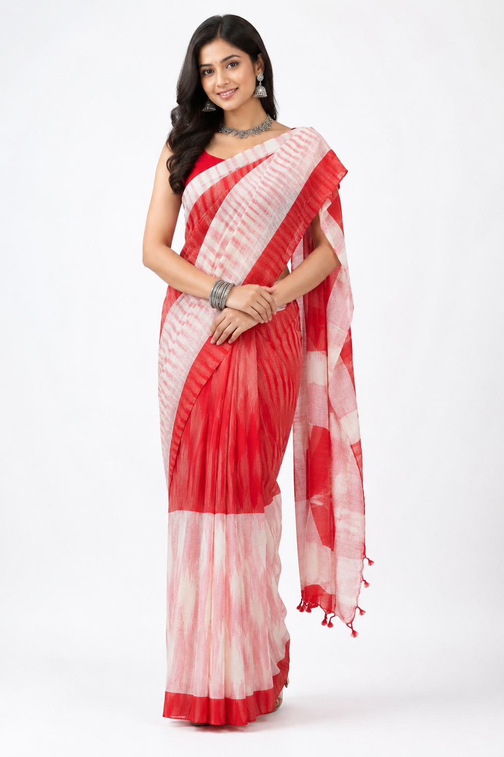 Jhorna Khadi Handloon Saree