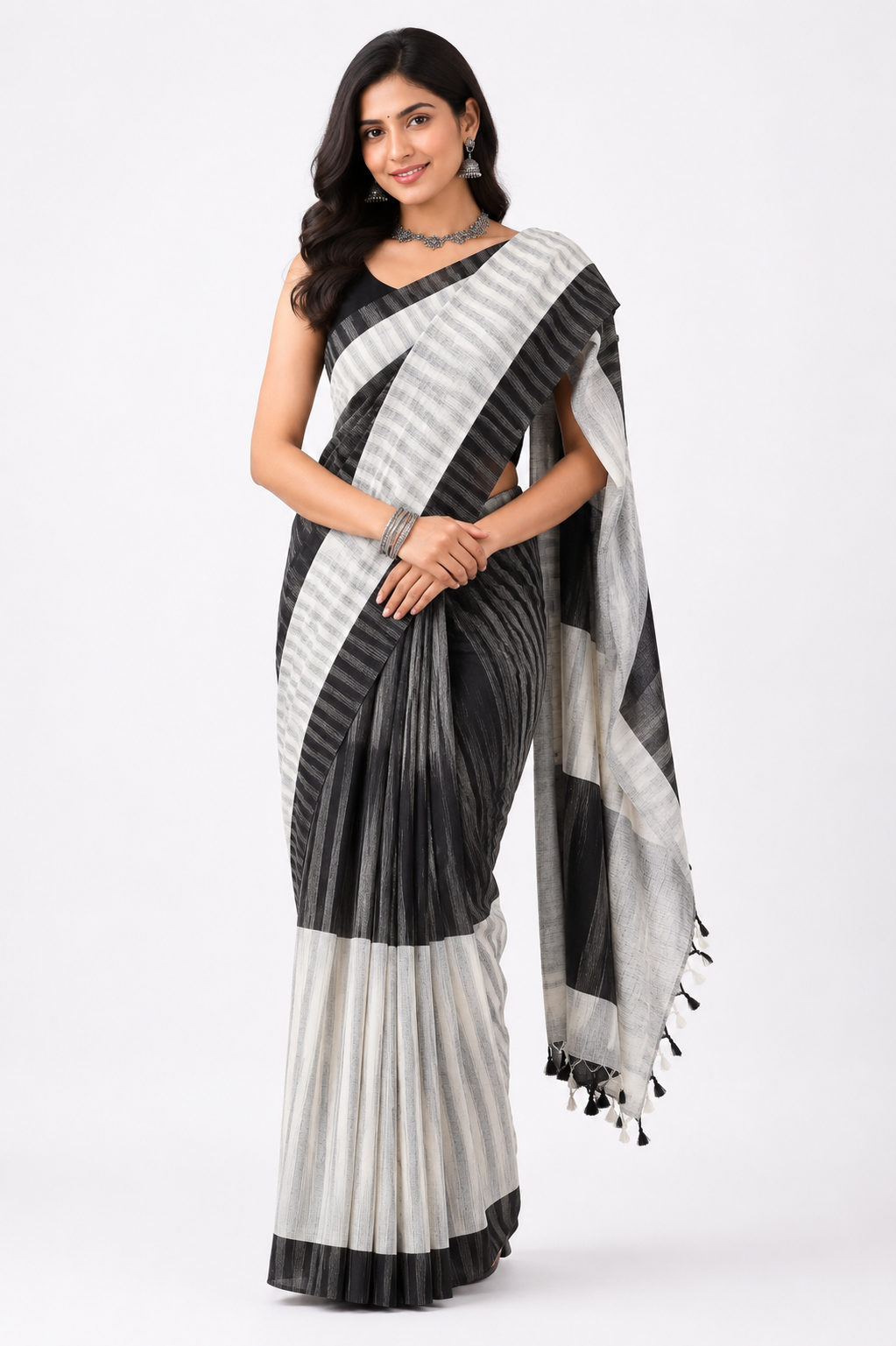 Jhorna Khadi Handloon Saree