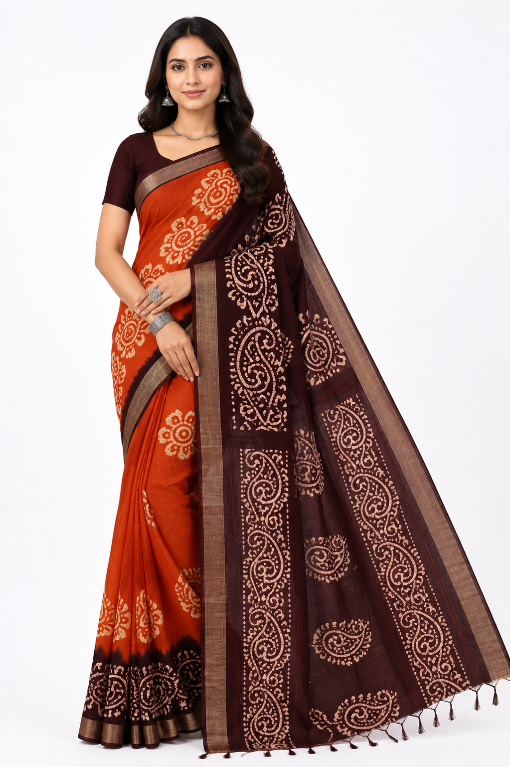 Batick Printed Cotton Saree