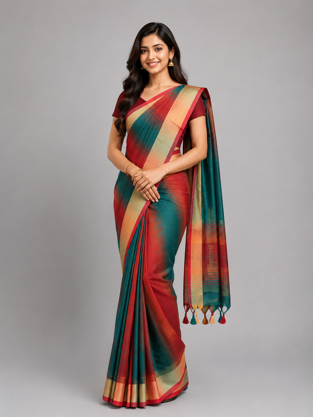 Ikkat Handloom Saree
