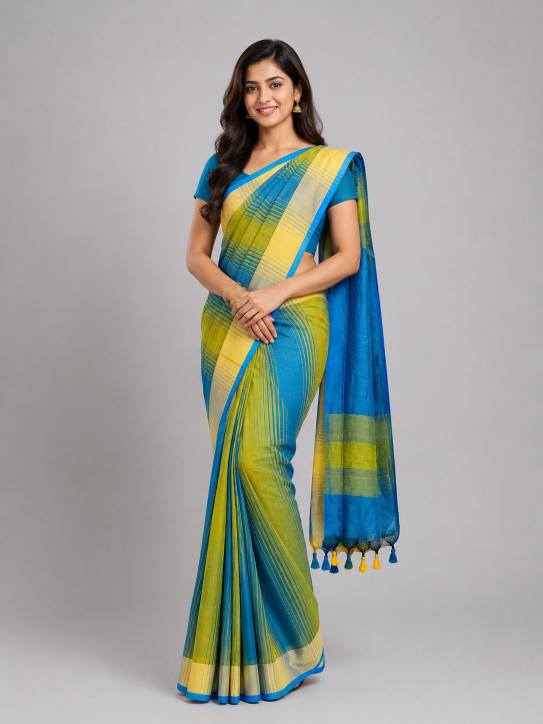 Ikkat Handloom Saree
