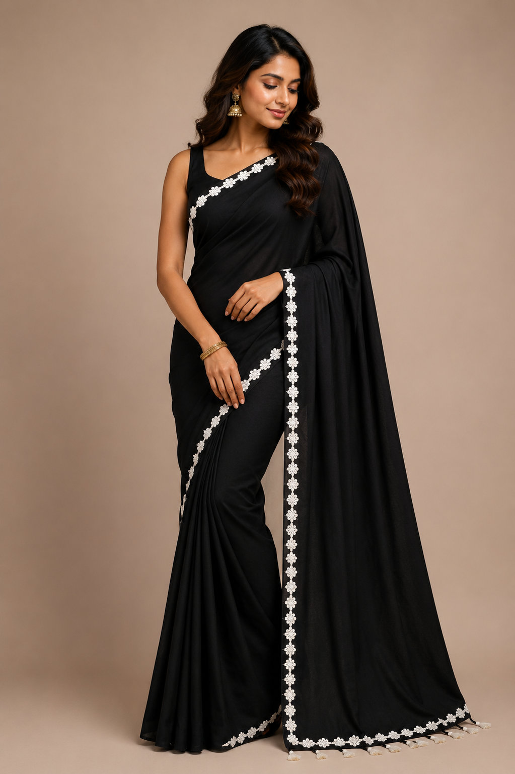  Phool Kinari Khadi handloom Saree