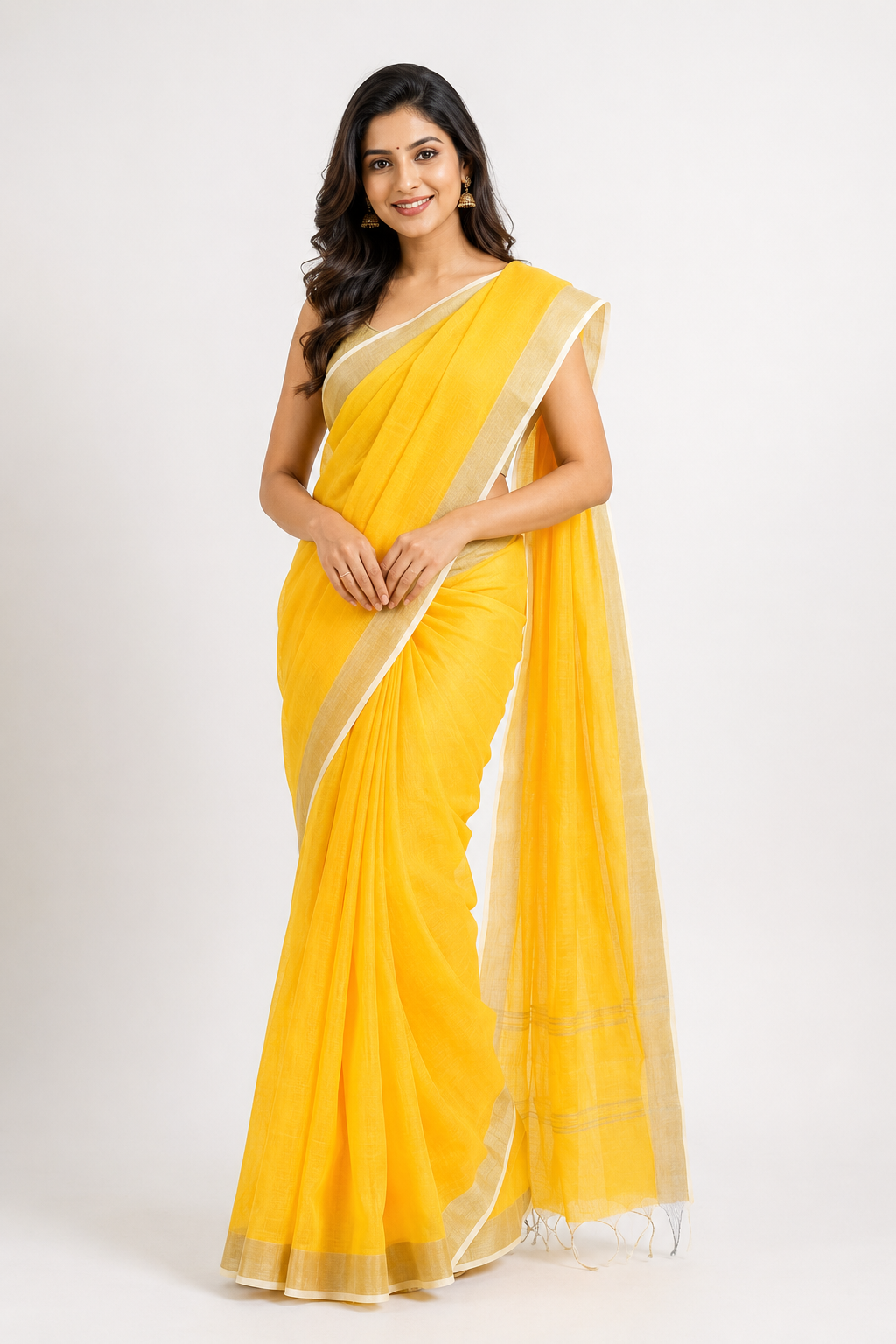  Plane Handloom Saree