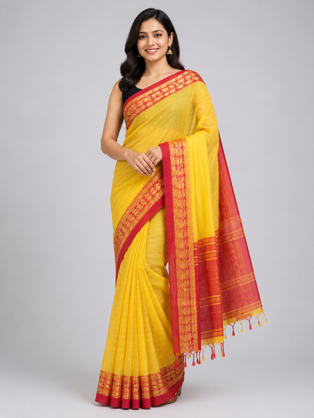 Shwetika Handstitch Handloom Saree