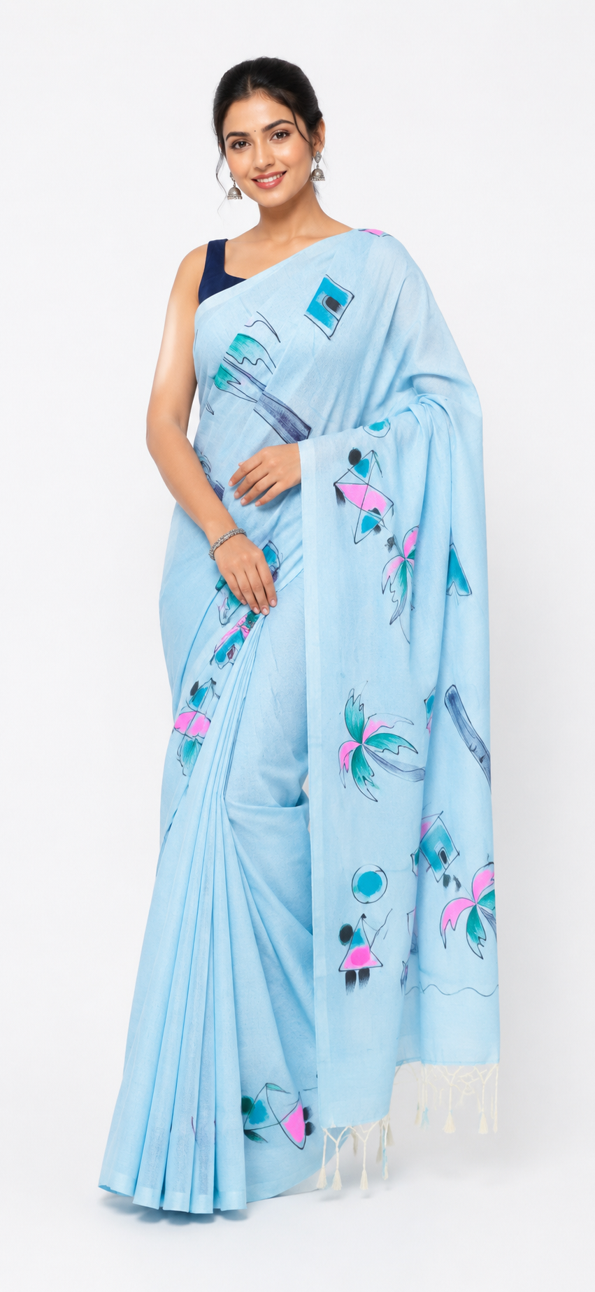 Handprint Handloom Saree