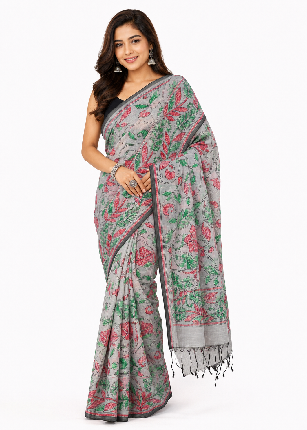 Printed Handloom Saree