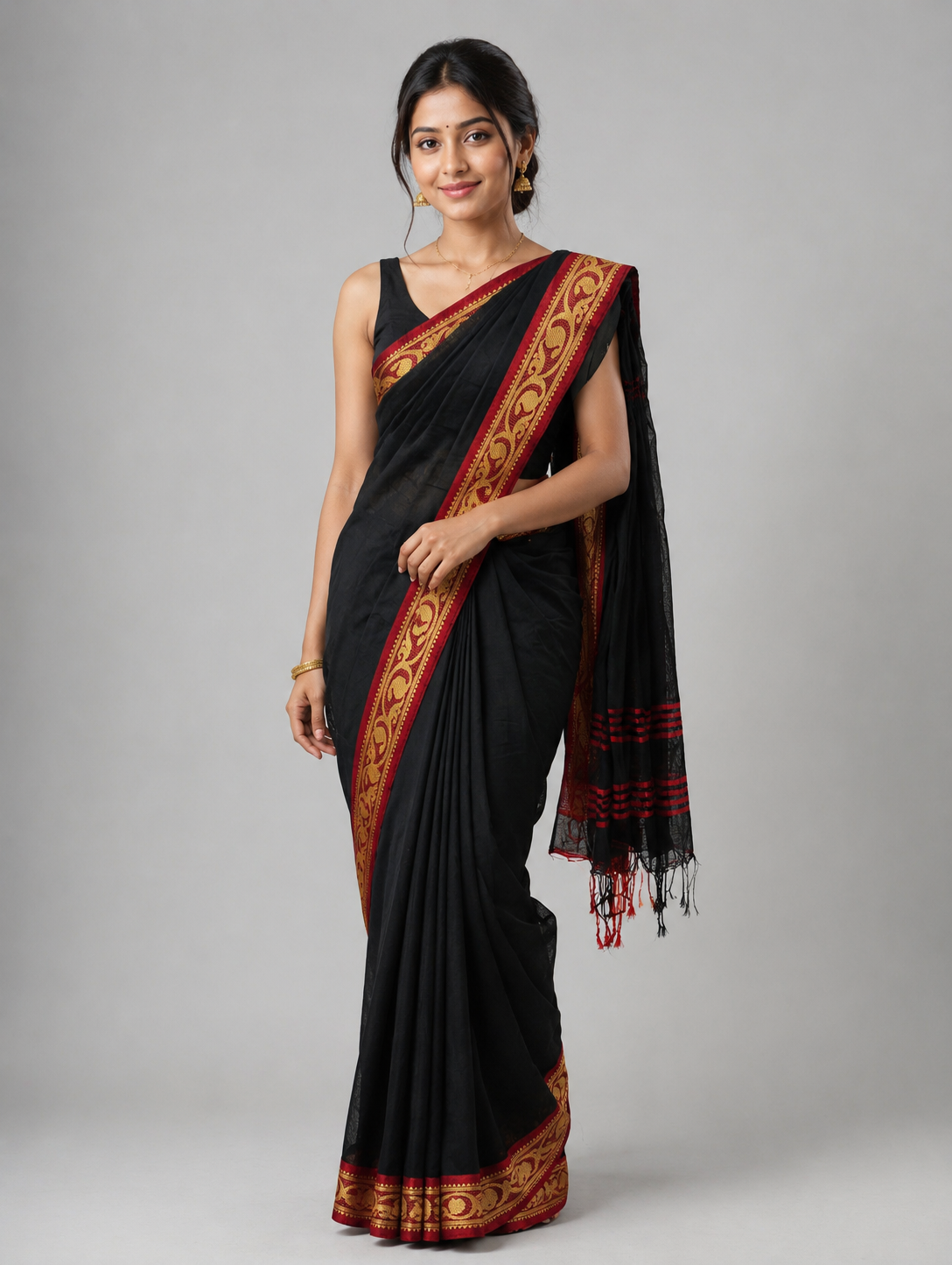 Regal Bloom handloom saree