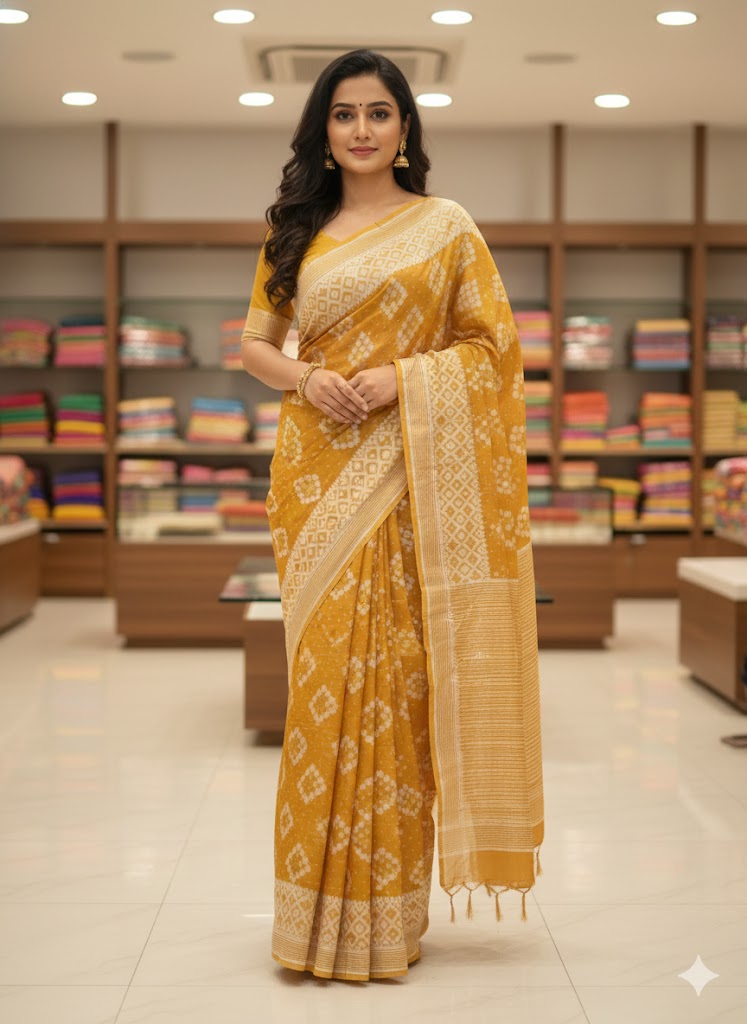 barfi jamdani Saree