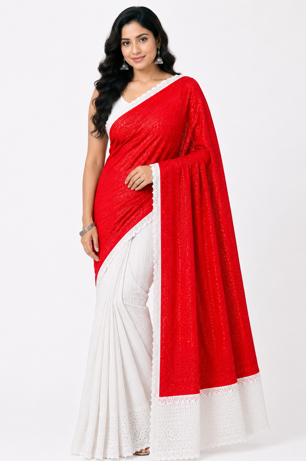 Chikon kary Saree