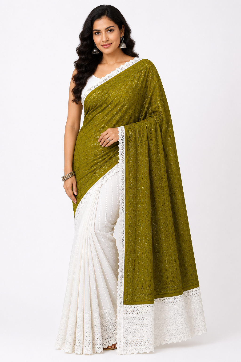 Chikon kary Saree