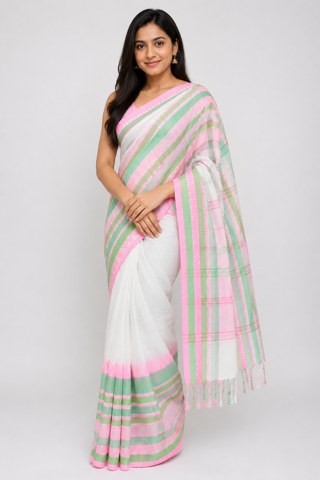 Baganpuri Khadi Handloom Saree