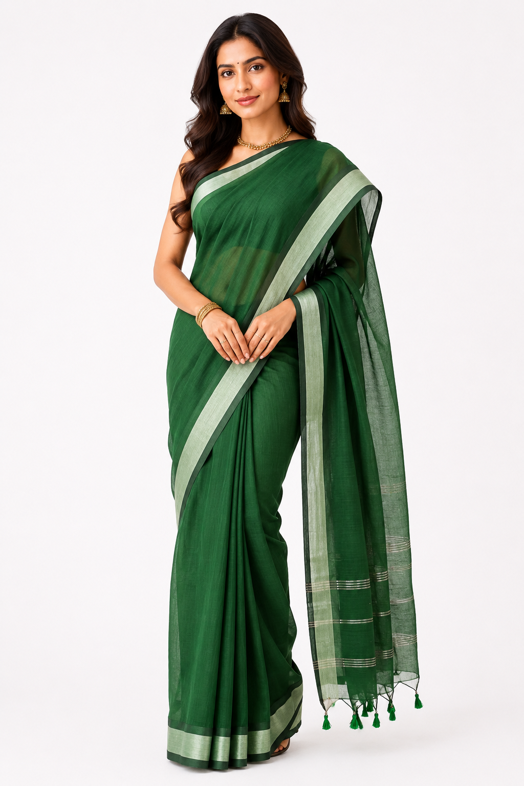  Plane Handloom Saree