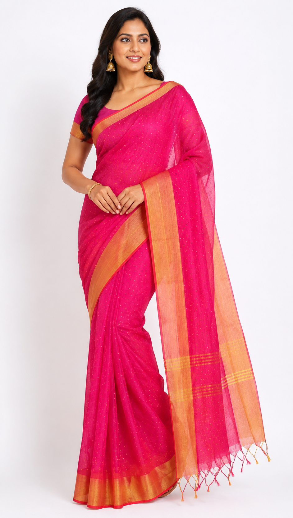  Ruby Glow Handloom Saree