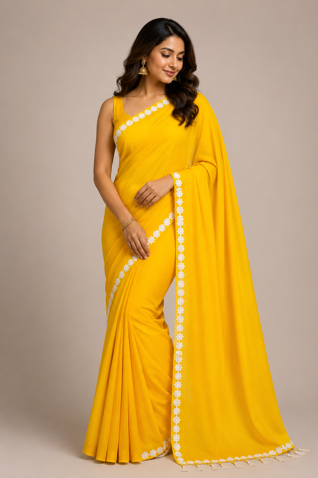  Phool Kinari Khadi handloom Saree