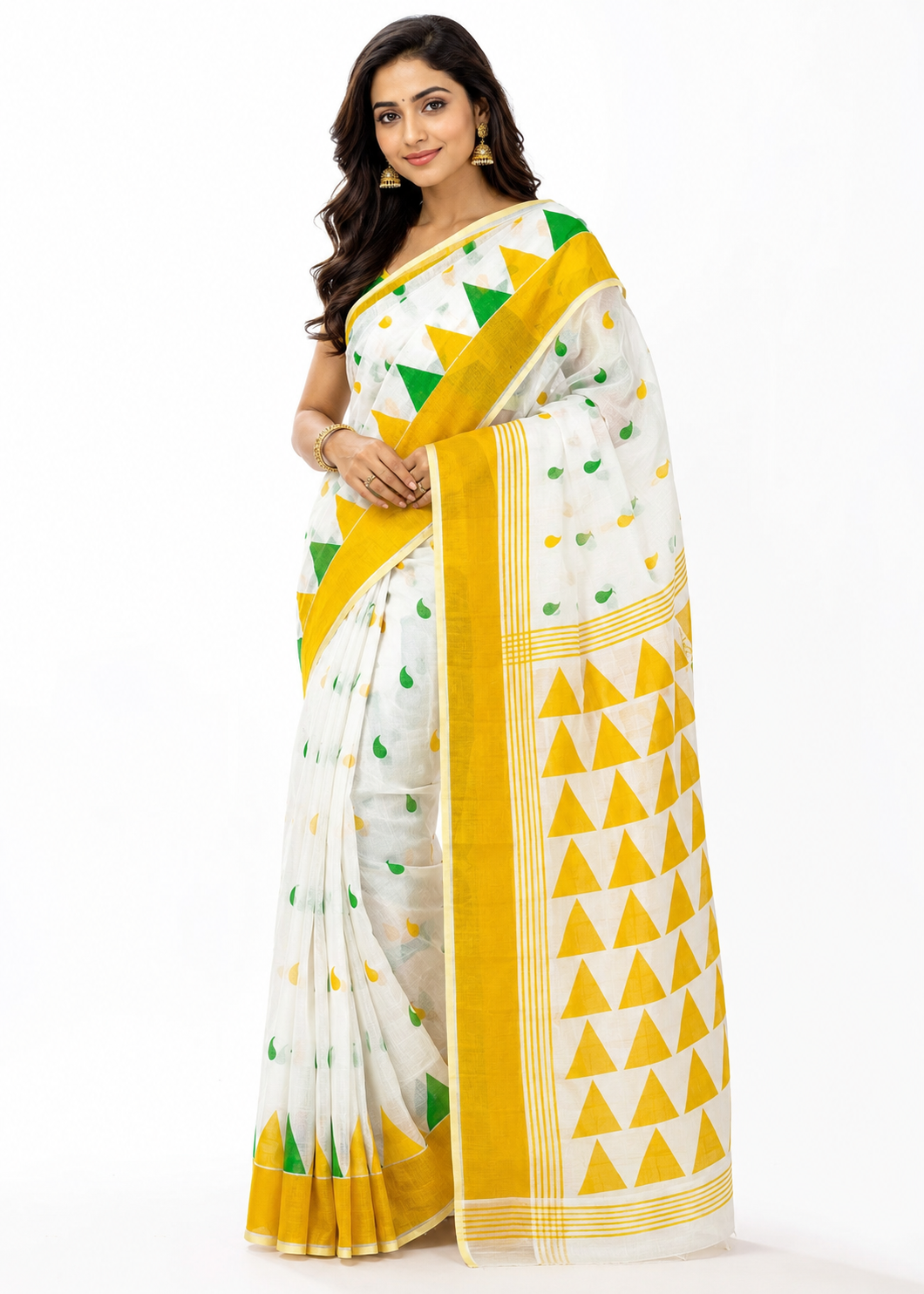 Print Handloom Saree